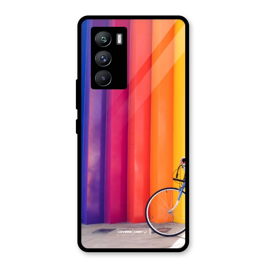 Colorful Walls Glass Back Case for Vivo iQOO 9 SE