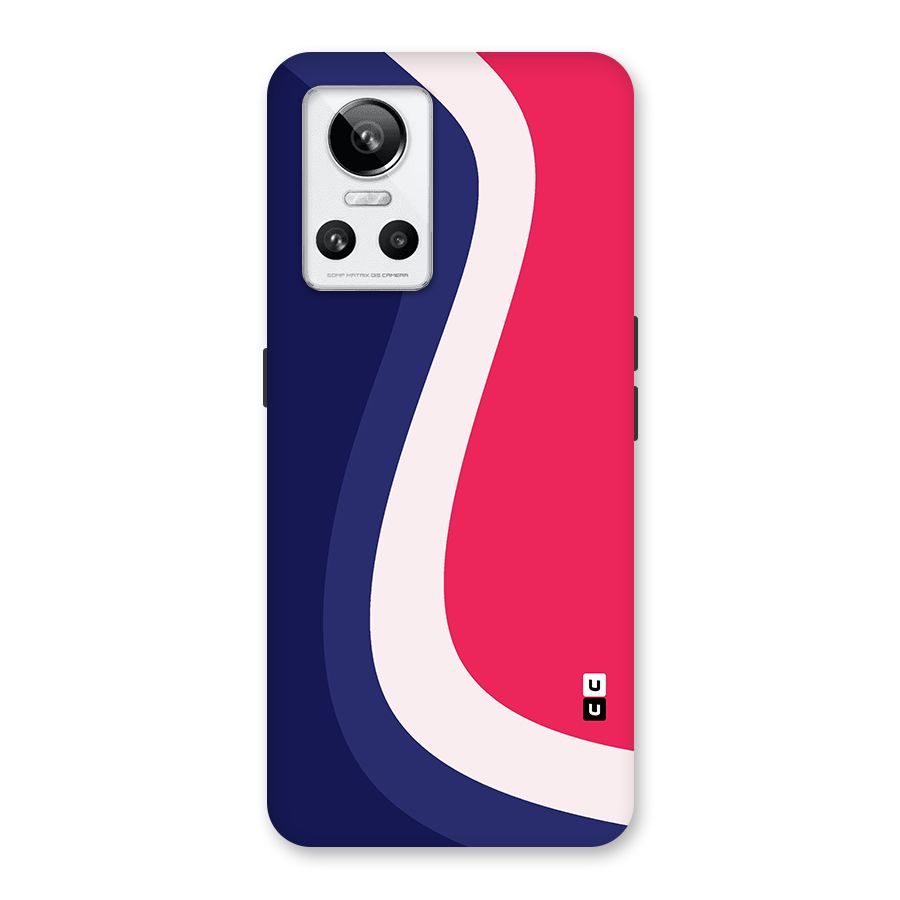 Colorful Wavy Print Back Case for Realme GT Neo 3