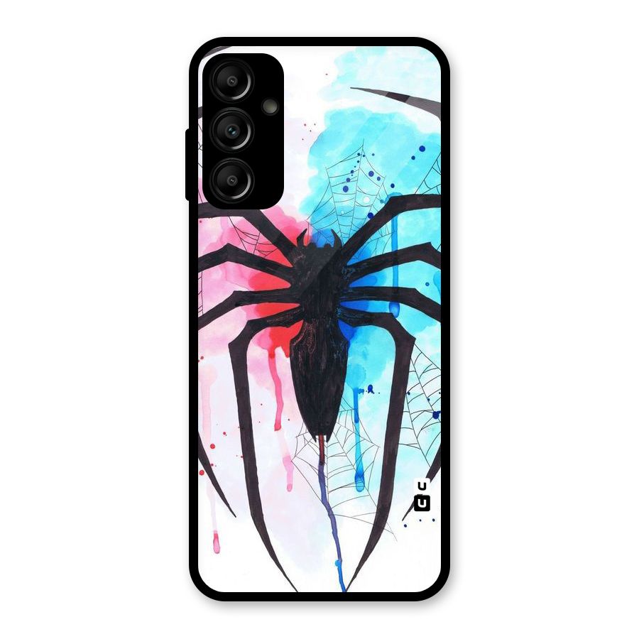 Colorful Web Glass Back Case for Galaxy A14 5G