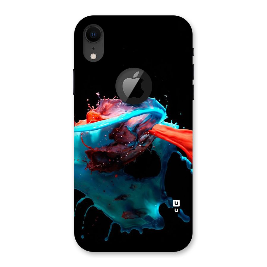 Colour War Back Case for iPhone XR Logo Cut