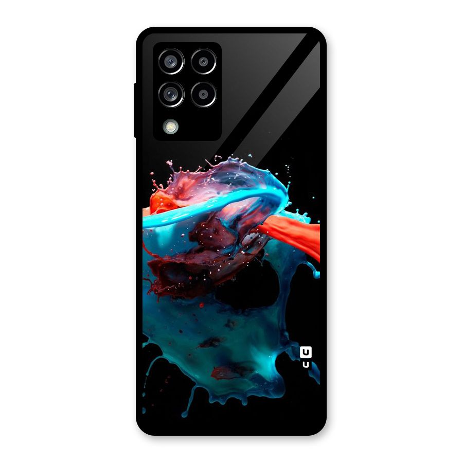 Colour War Glass Back Case for Galaxy M53 5G