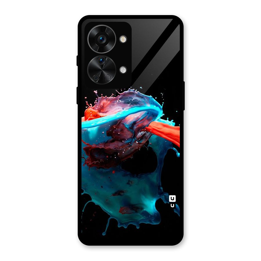 Colour War Glass Back Case for OnePlus Nord 2T