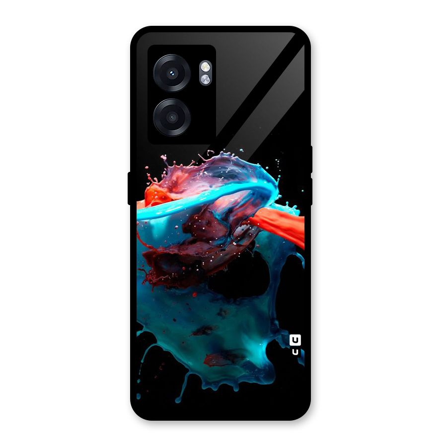 Colour War Glass Back Case for Realme Narzo 50 5G