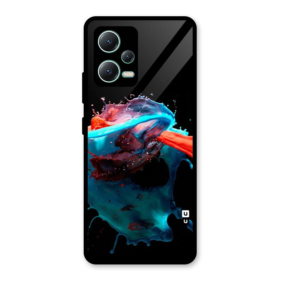 Colour War Glass Back Case for Redmi Note 12 5G