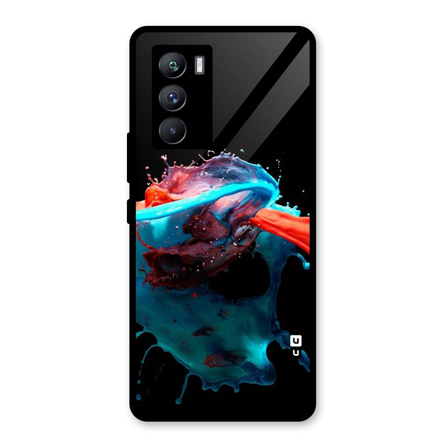 Colour War Glass Back Case for Vivo iQOO 9 SE