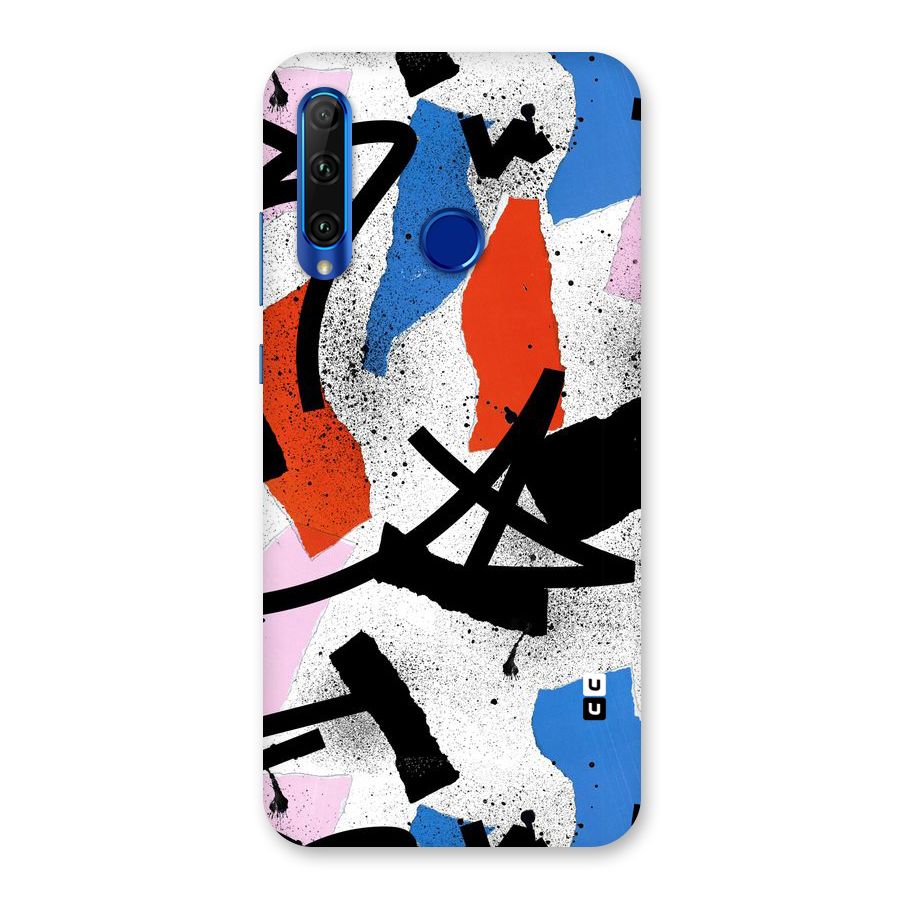 Coloured Abstract Art Back Case for Honor 20i