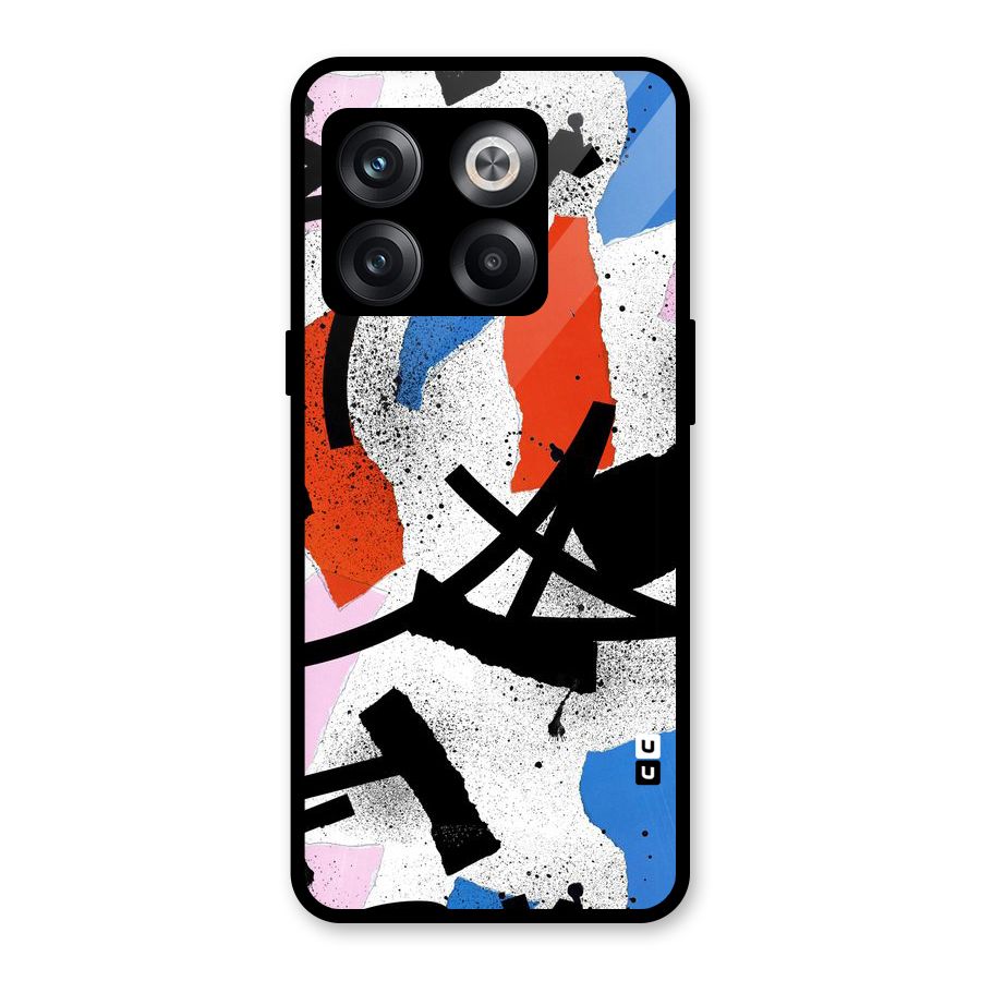 Coloured Abstract Art Glass Back Case for OnePlus 10T