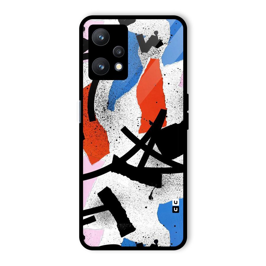 Coloured Abstract Art Glass Back Case for Realme 9 Pro 5G