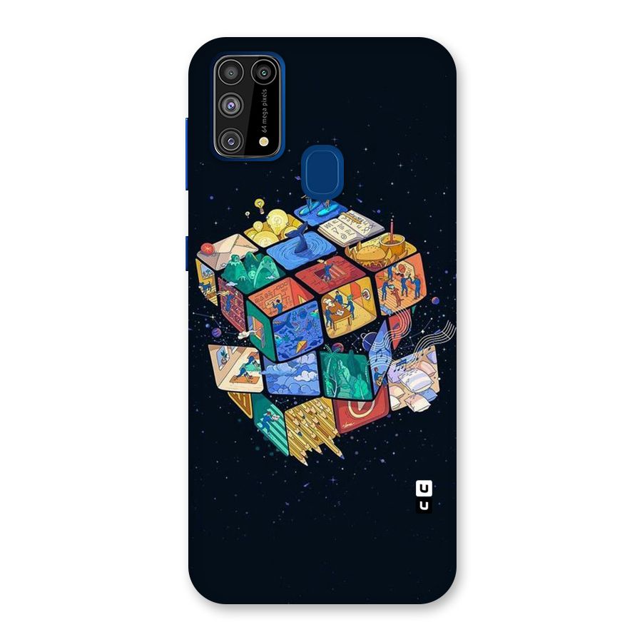 Coloured Rubic Back Case for Galaxy M31
