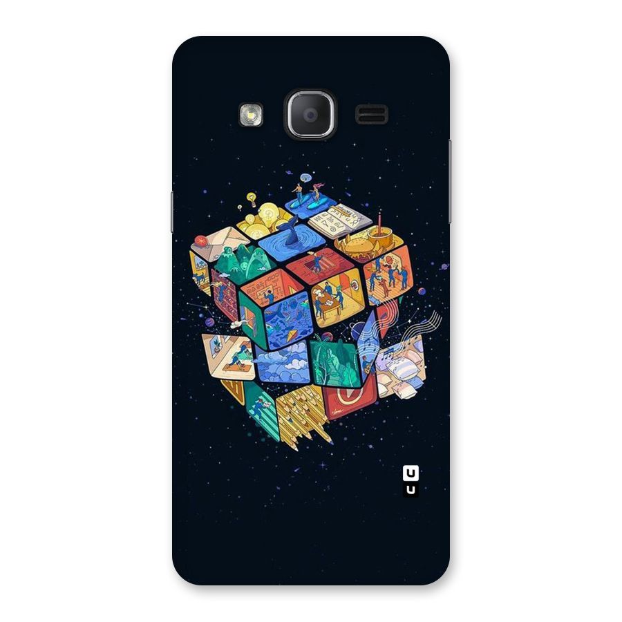 Coloured Rubic Back Case for Galaxy On7 2015