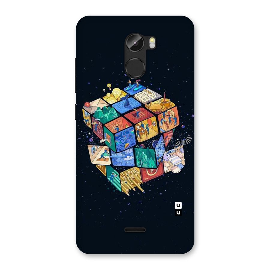 Coloured Rubic Back Case for Gionee X1