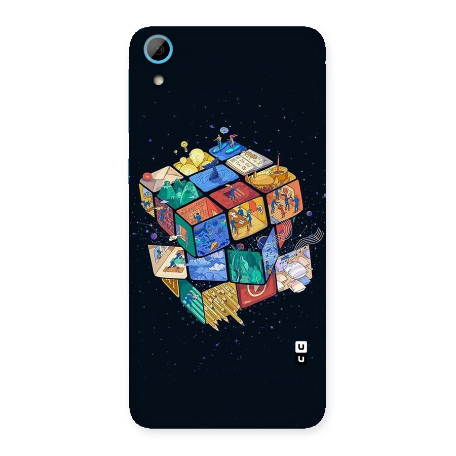 Coloured Rubic Back Case for HTC Desire 826