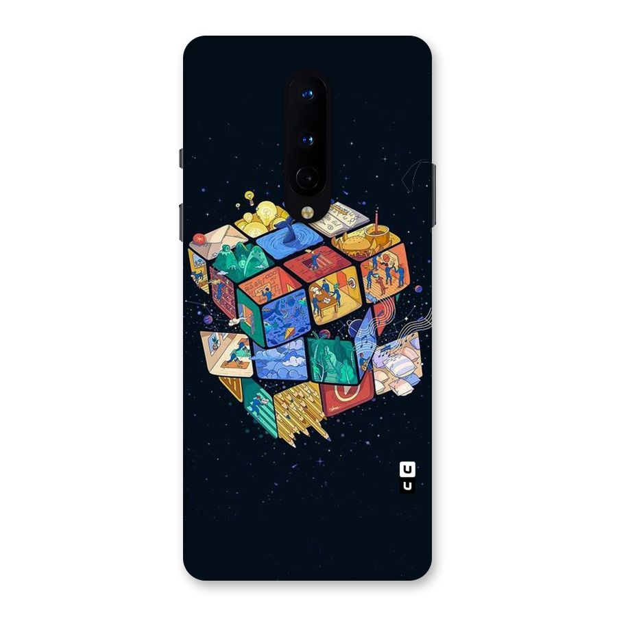 Coloured Rubic Back Case for OnePlus 8