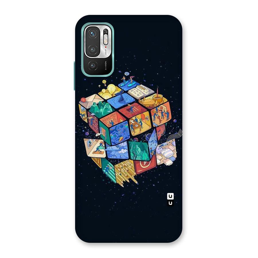 Coloured Rubic Back Case for Redmi Note 10T 5G