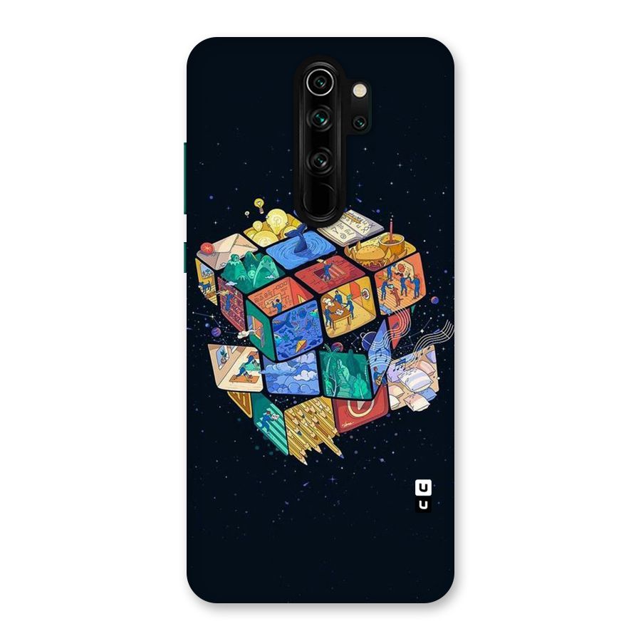 Coloured Rubic Back Case for Redmi Note 8 Pro