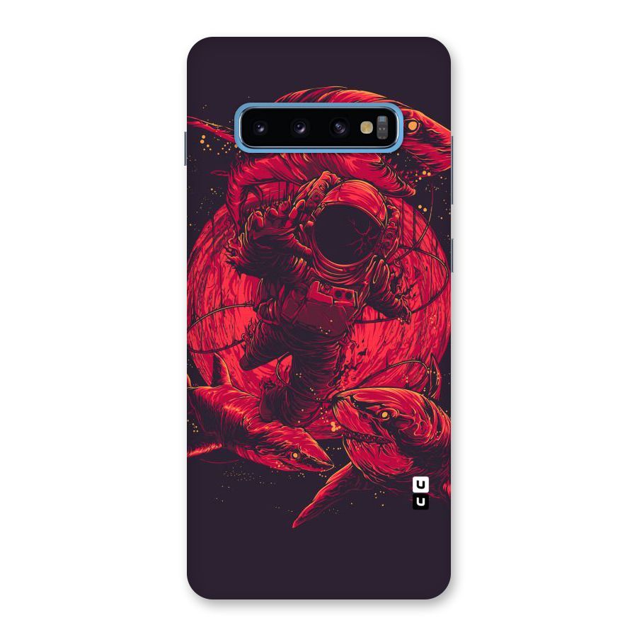 Coloured Spaceman Back Case for Galaxy S10 Plus