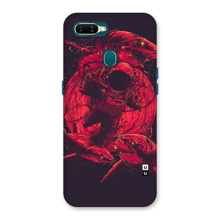 Coloured Spaceman Back Case for Oppo A11k