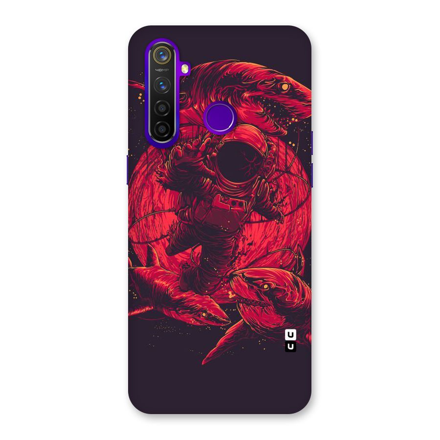 Coloured Spaceman Back Case for Realme 5 Pro