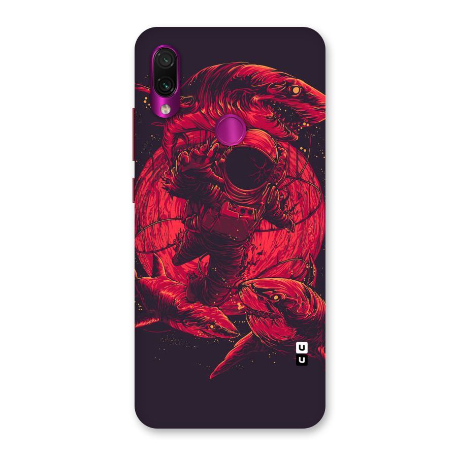 Coloured Spaceman Back Case for Redmi Note 7 Pro