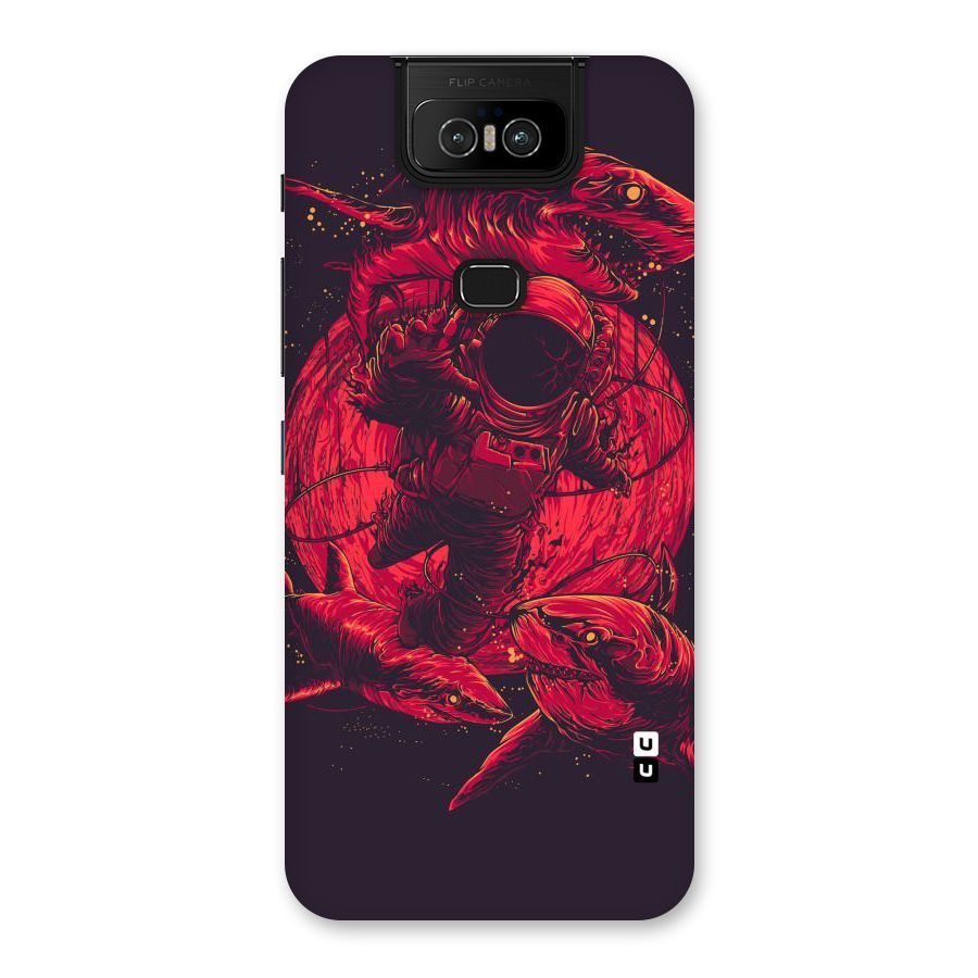 Coloured Spaceman Back Case for Zenfone 6z