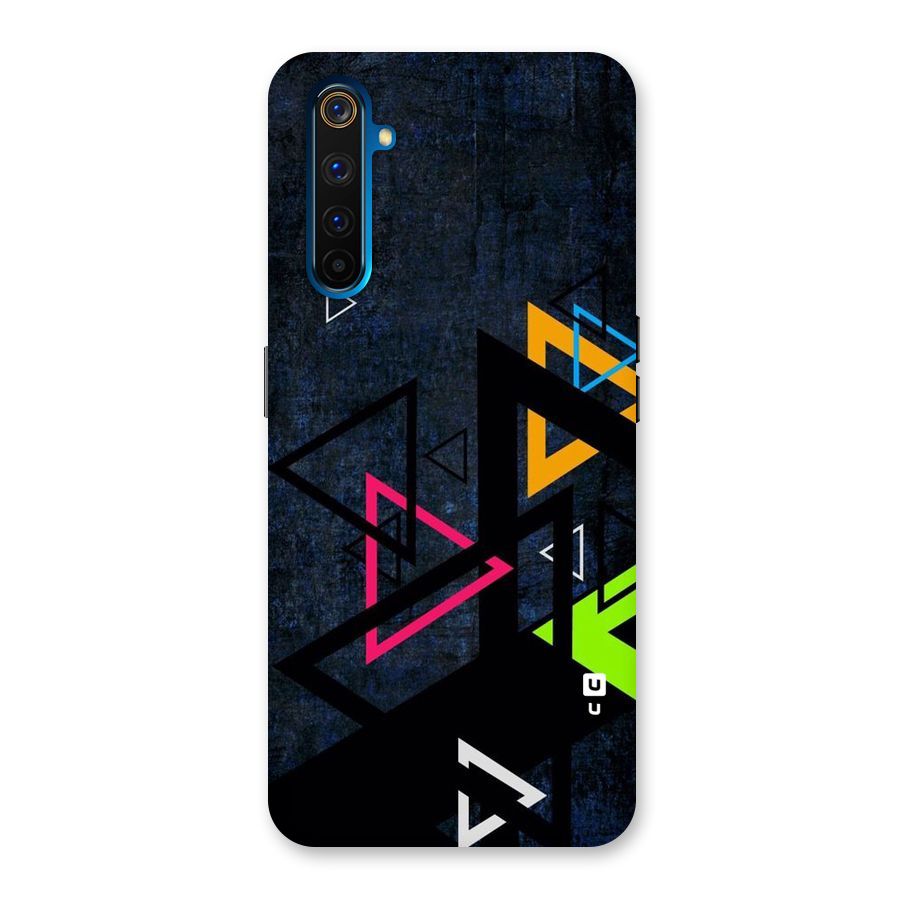 Coloured Triangles Back Case for Realme 6 Pro
