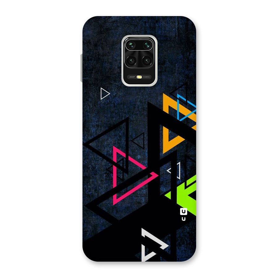 Coloured Triangles Back Case for Redmi Note 9 Pro