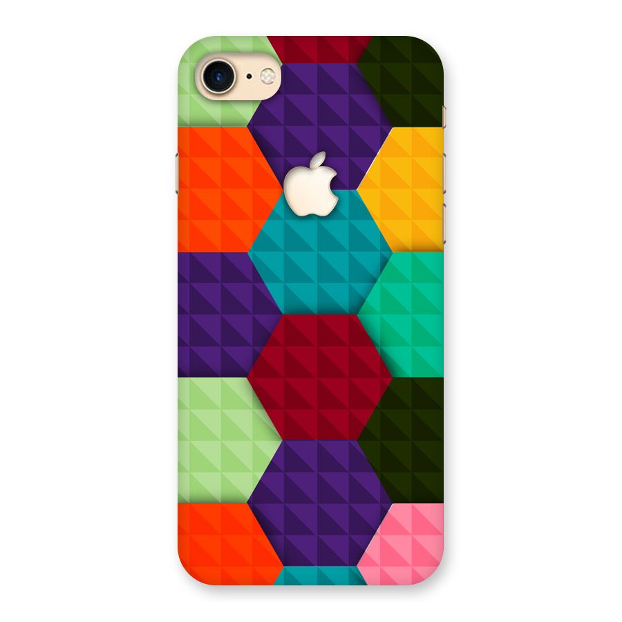 Colourful Abstract Back Case for iPhone 7 Apple Cut