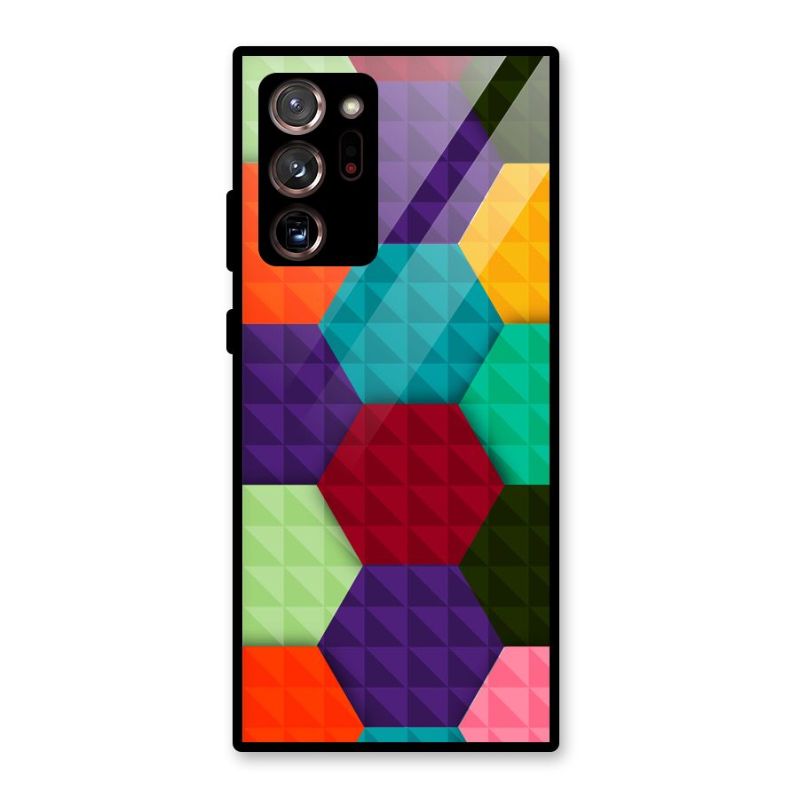 Colourful Abstract Glass Back Case for Galaxy Note 20 Ultra 5G