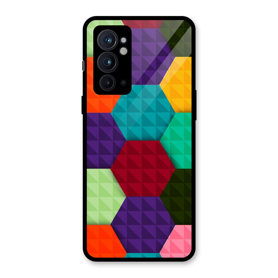 Colourful Abstract Glass Back Case for OnePlus 9RT 5G