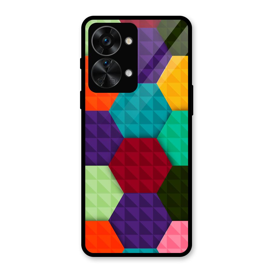 Colourful Abstract Glass Back Case for OnePlus Nord 2T