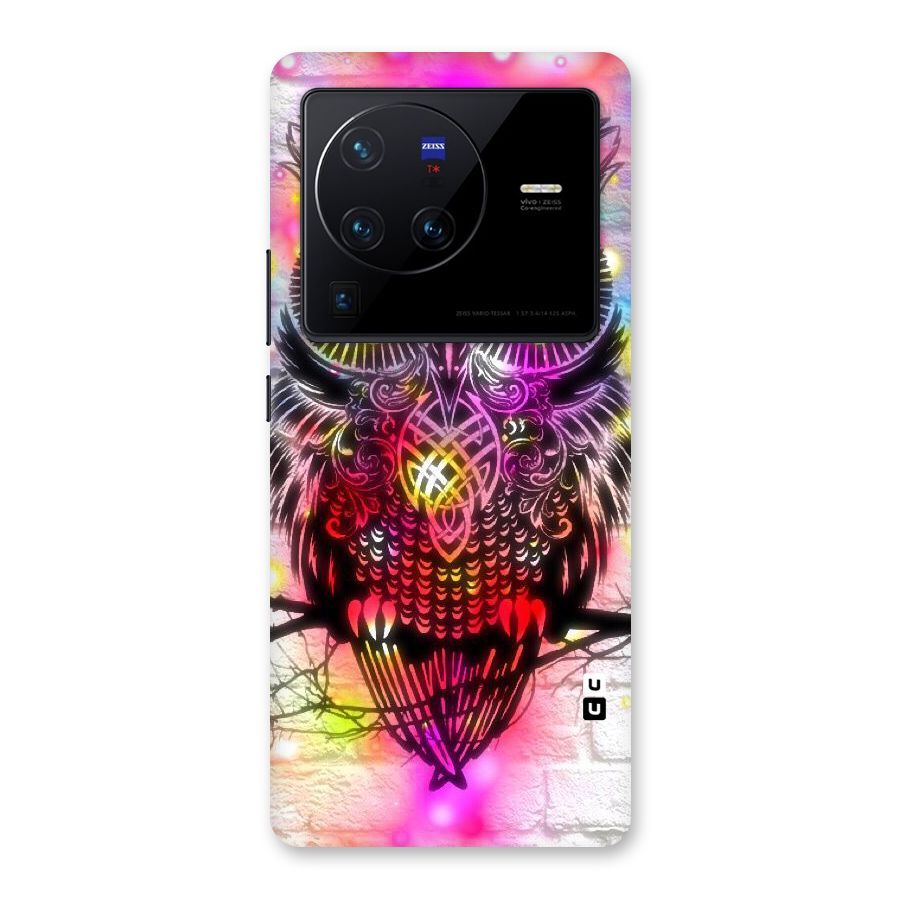 Colourful Owl Back Case for Vivo X80 Pro