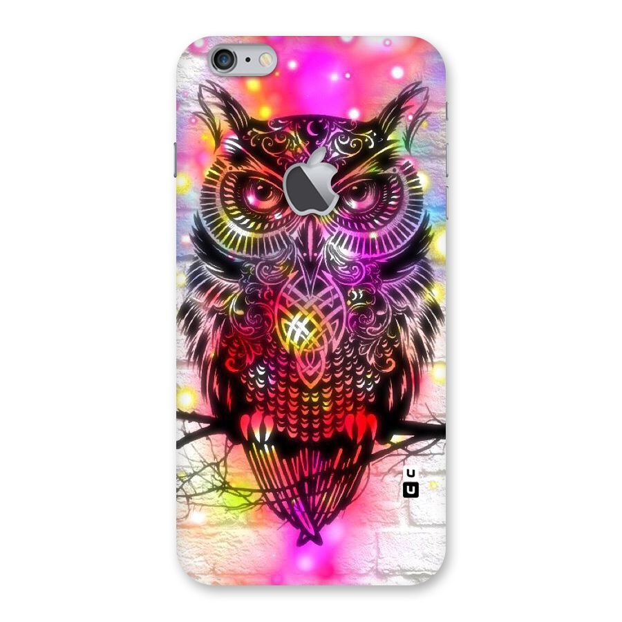 Colourful Owl Back Case for iPhone 6 Plus 6S Plus Logo Cut