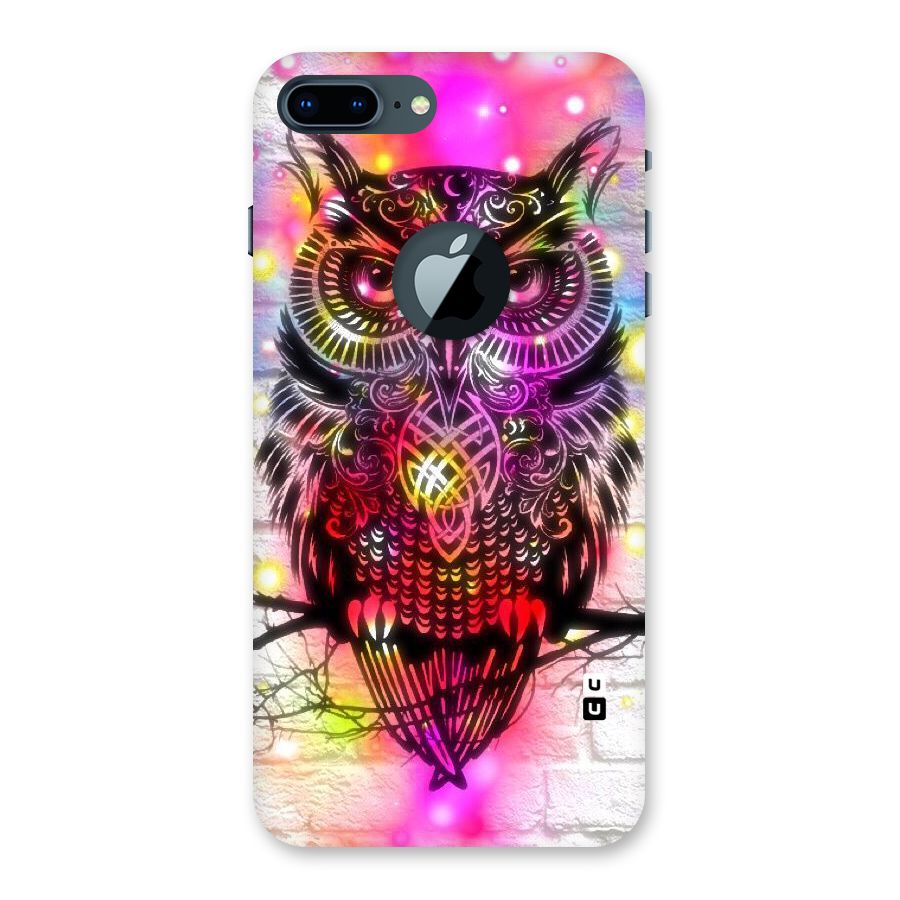Colourful Owl Back Case for iPhone 7 Plus Logo Cut