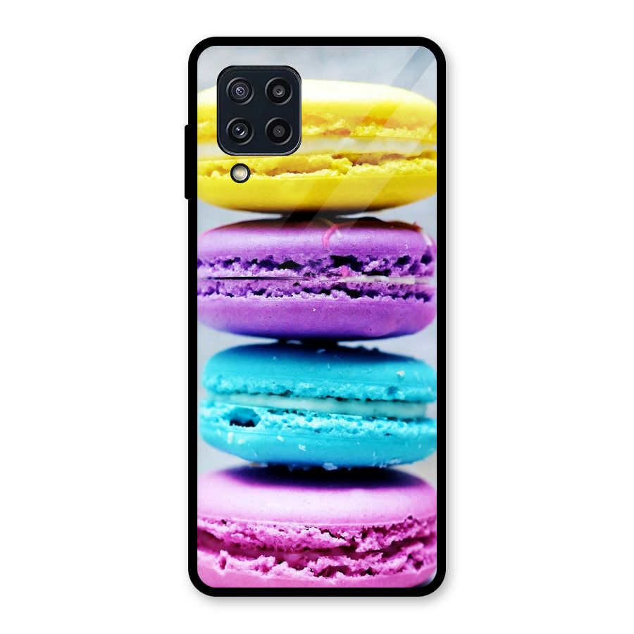 Colourful Whoopie Pies Glass Back Case for Galaxy M32