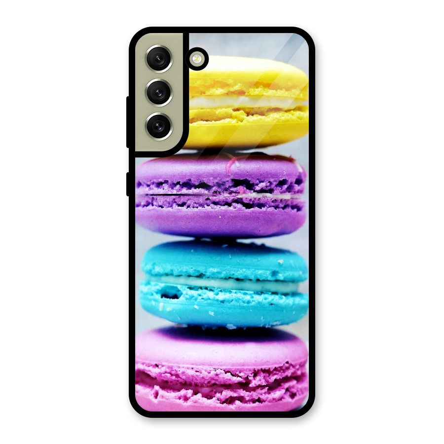 Colourful Whoopie Pies Glass Back Case for Galaxy S21 FE 5G