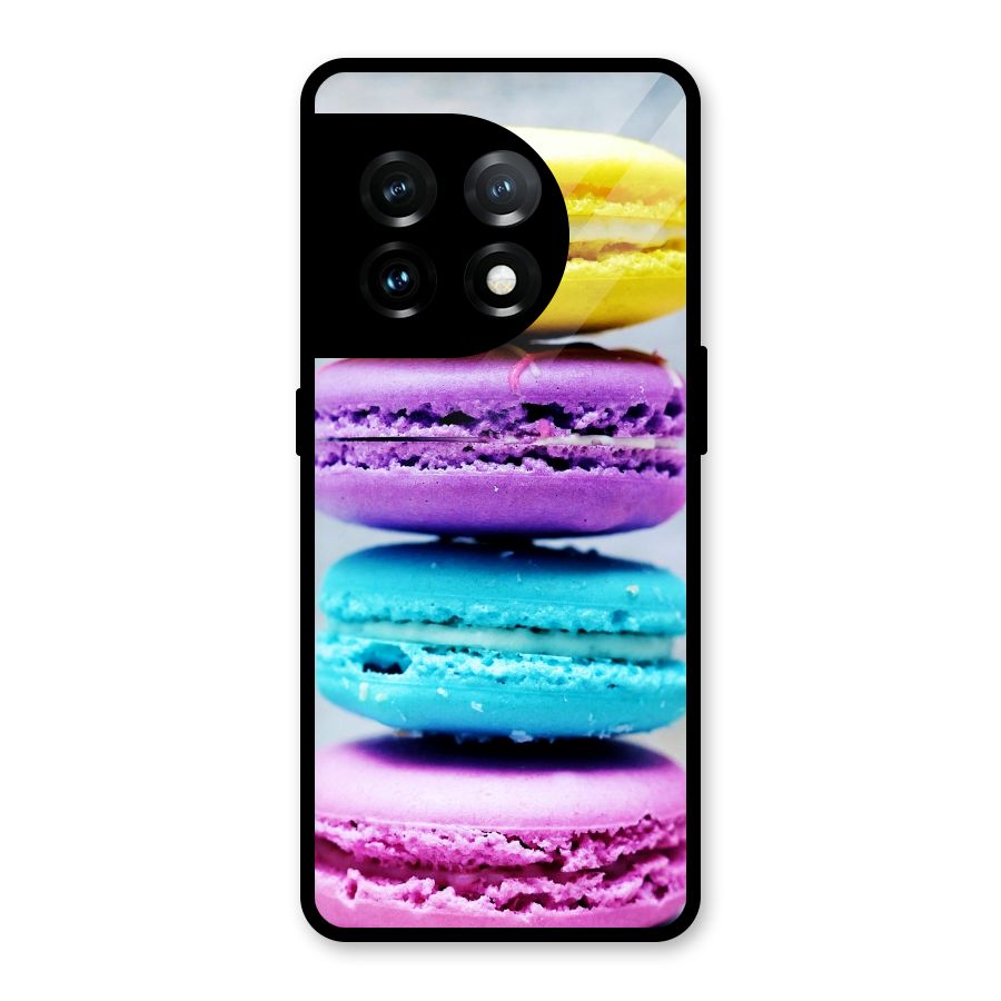 Colourful Whoopie Pies Glass Back Case for OnePlus 11