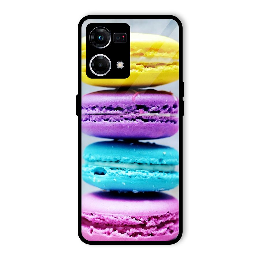 Colourful Whoopie Pies Glass Back Case for Oppo F21s Pro 4G