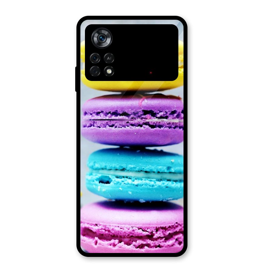 Colourful Whoopie Pies Glass Back Case for Poco X4 Pro 5G