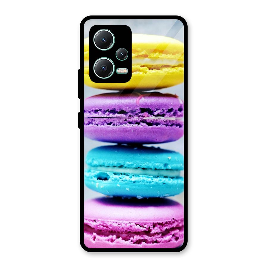 Colourful Whoopie Pies Glass Back Case for Redmi Note 12 5G