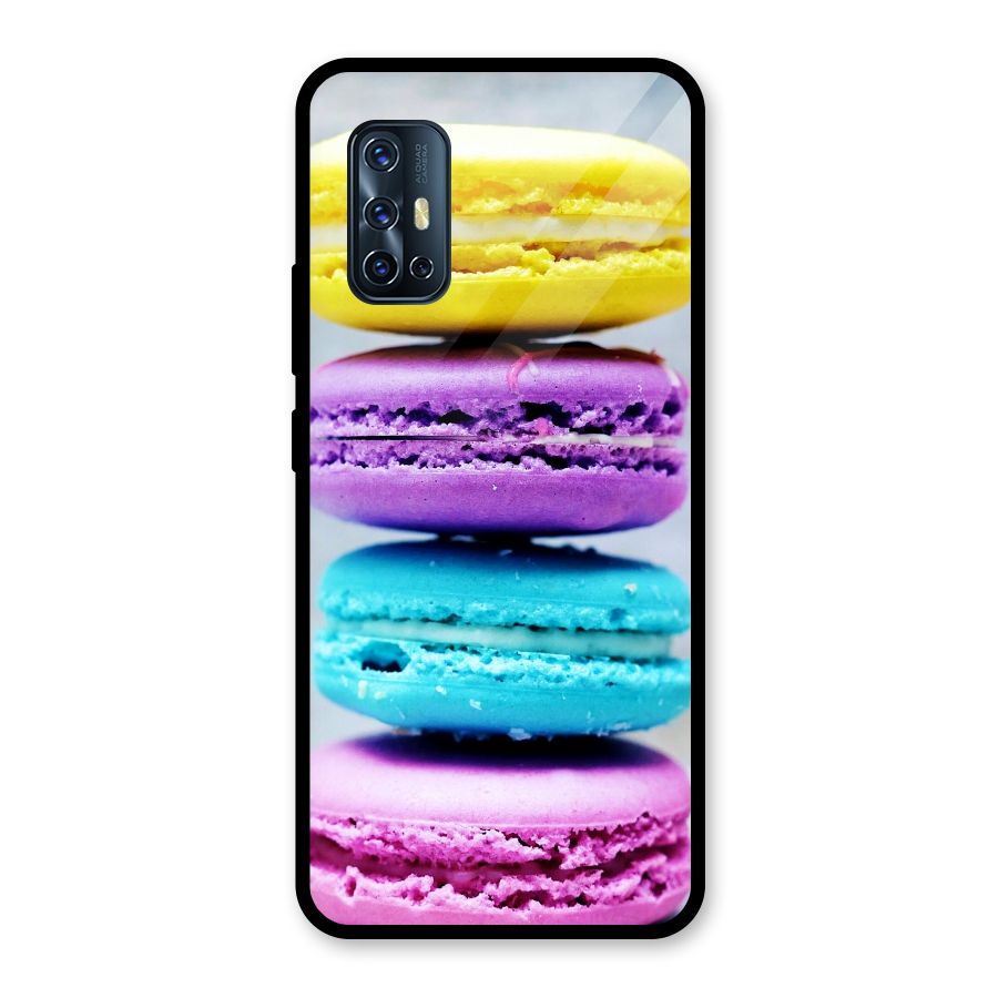 Colourful Whoopie Pies Glass Back Case for Vivo V17