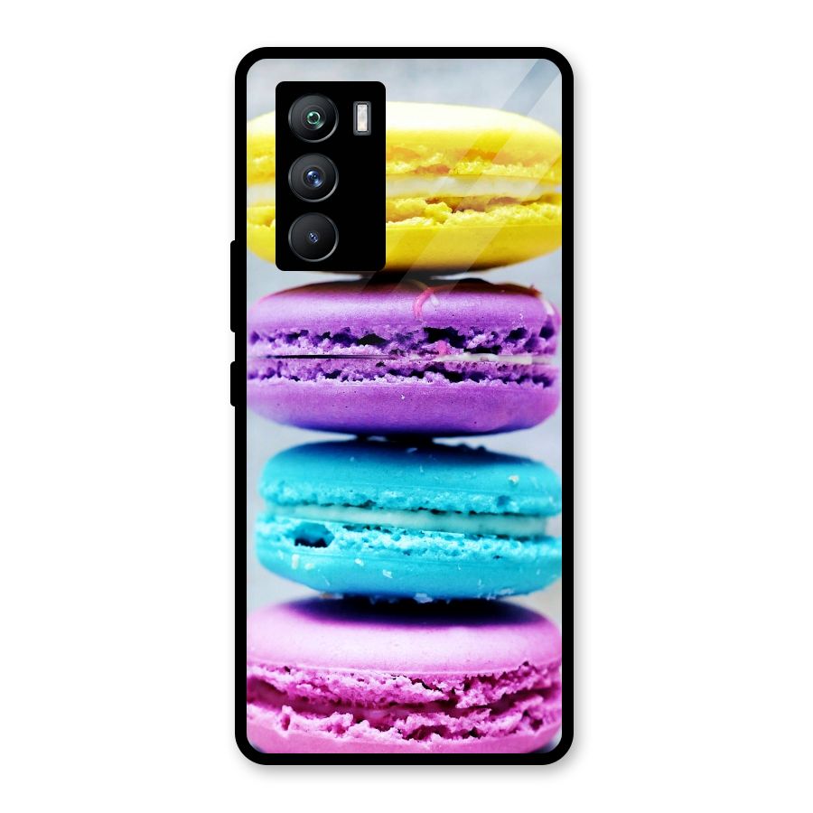 Colourful Whoopie Pies Glass Back Case for Vivo iQOO 9 SE