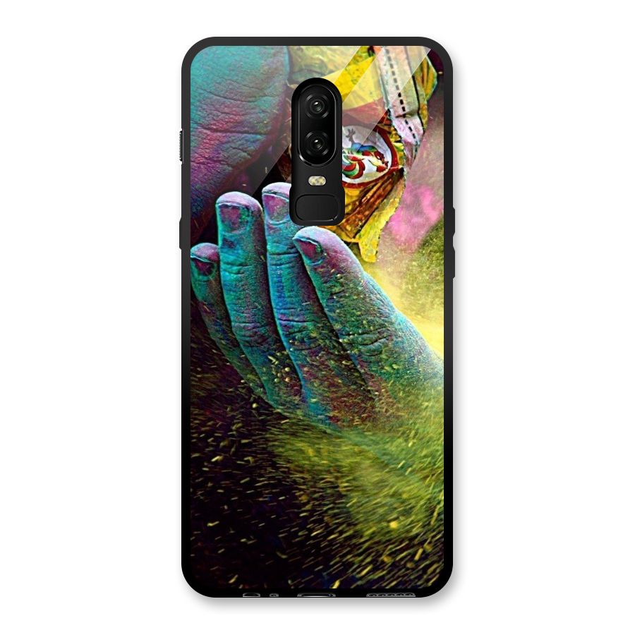 Colours Glass Back Case for OnePlus 6