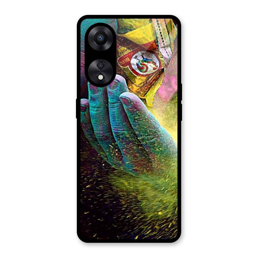 Colours Glass Back Case for Oppo A78