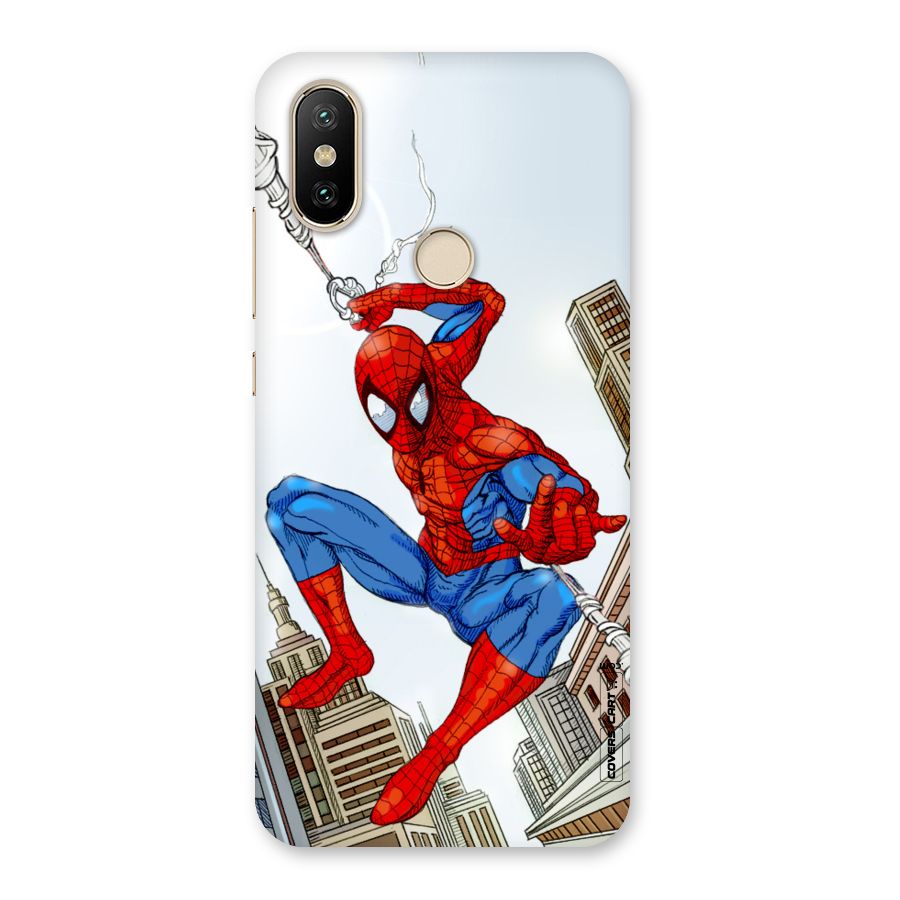 Comic Spider Man Back Case for Mi A2
