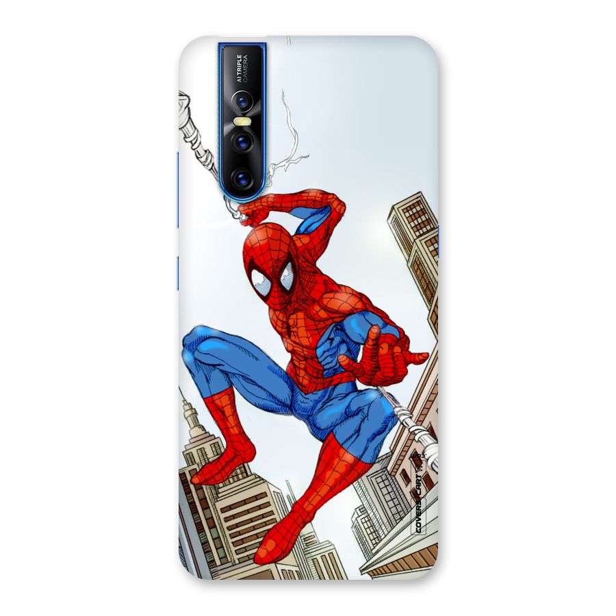 Comic Spider Man Back Case for Vivo V15 Pro