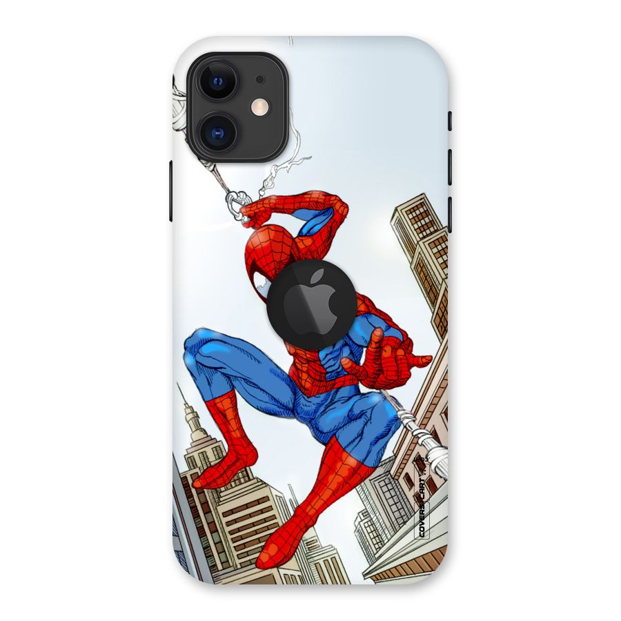 Comic Spider Man Back Case for iPhone 11 Logo Cut