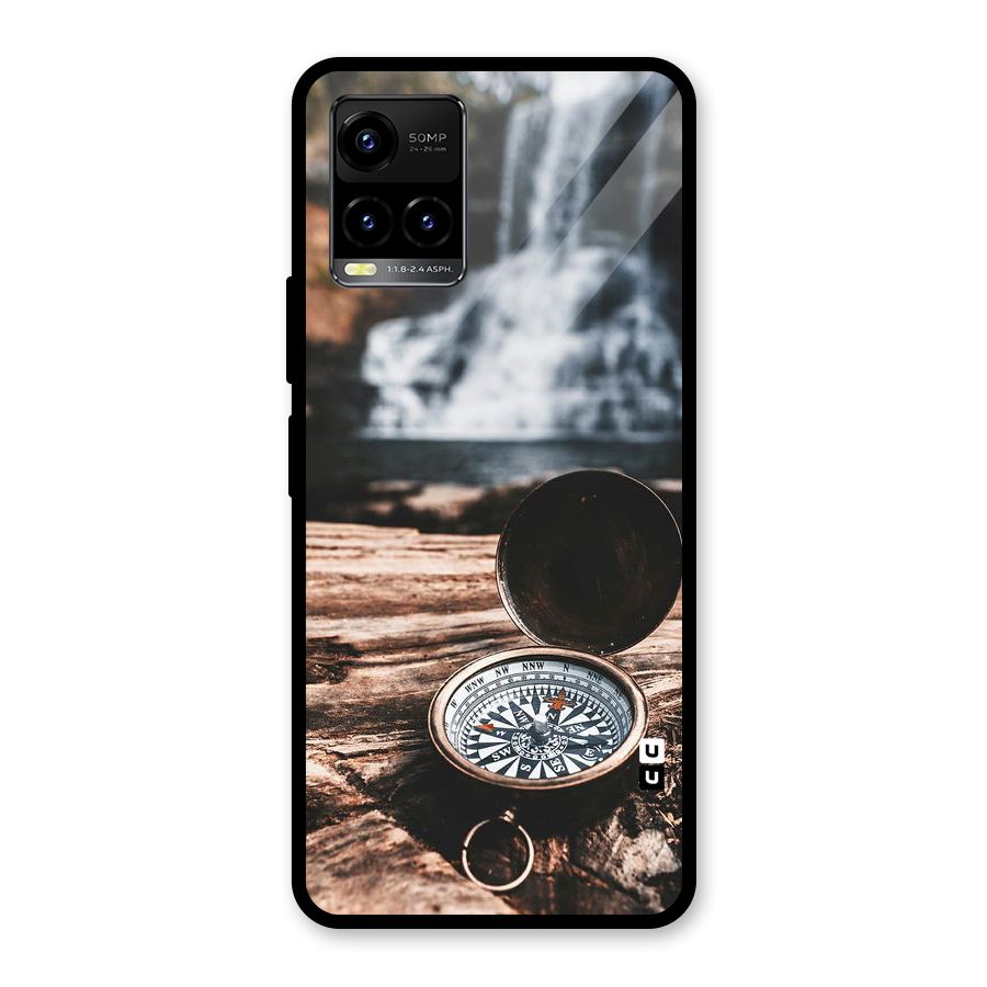 Compass Travel Glass Back Case for Vivo Y21T