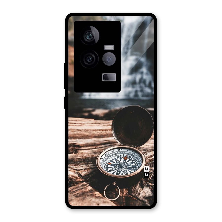 Compass Travel Glass Back Case for Vivo iQOO 11 5G