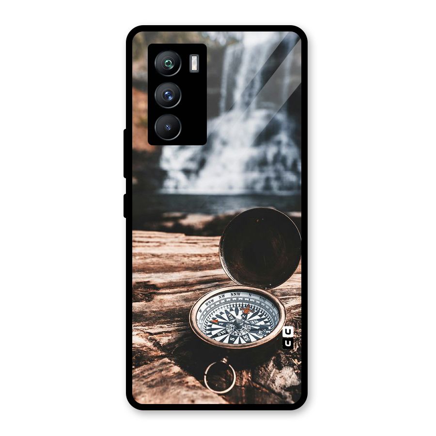 Compass Travel Glass Back Case for Vivo iQOO 9 SE