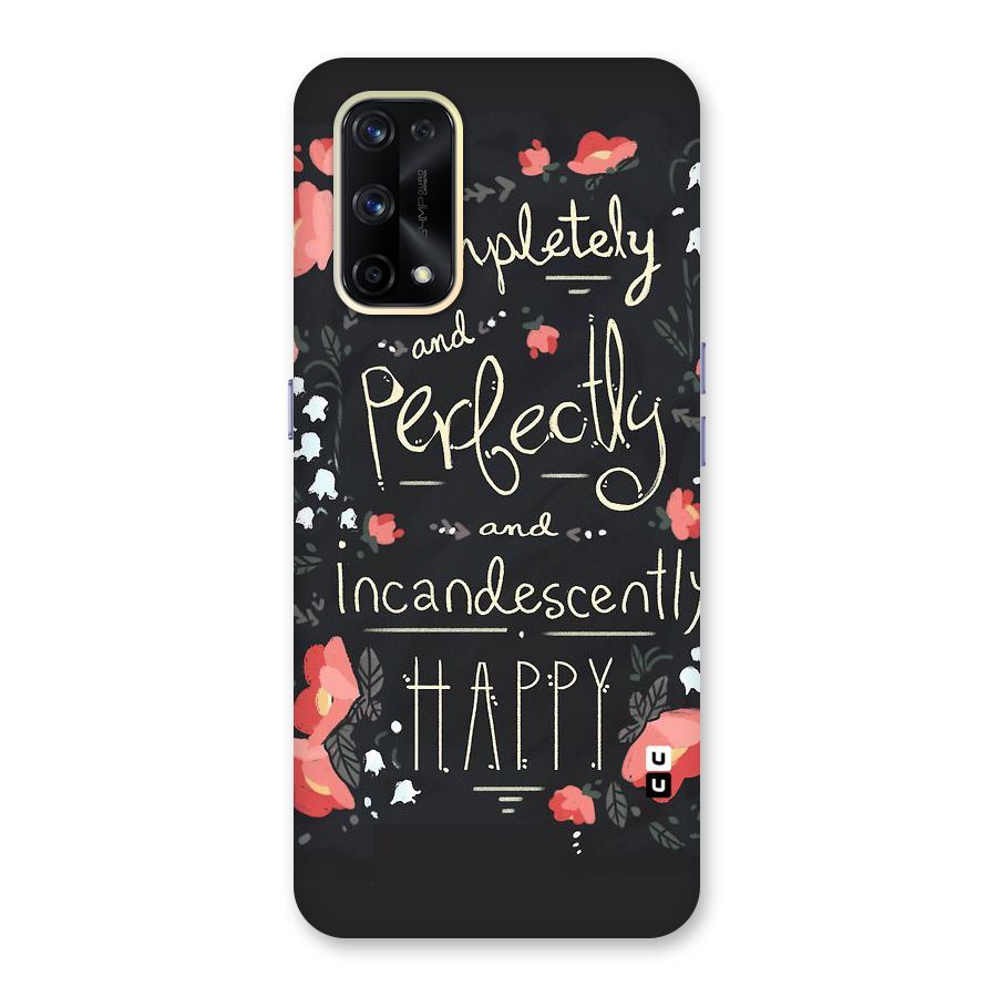 Completely Happy Glass Back Case for Realme X7 Pro